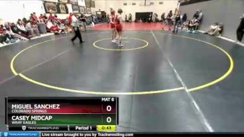 152 Boys Cons. Round 2 - Miguel Sanchez, Colorado Springs vs Casey Midcap, Wray Eagles