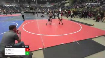 55 lbs Consi Of 4 - Keaden Albo, Cortez Wrestling Club vs Logan Berg, La Junta Growlers