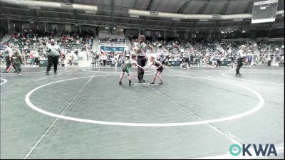 43 lbs Consolation - Bryleigh Clipper, Norman Grappling Club vs Dawson York, Gore Pirates Youth Wrestling