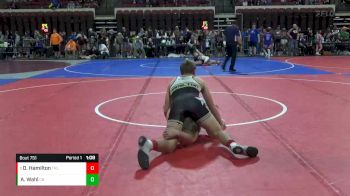 158 lbs Semifinal - Damion Hamilton, Team Real Life vs Alex J. Wahl, Cut Bank