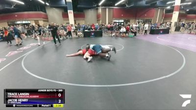 285 lbs Champ. Round 1 - Trace Langin, Tom Eagle Wrestling Academy vs Jacob Henry, 3F Wrestling