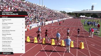 High School Girls' 100m Hurdles 6A, Finals 1