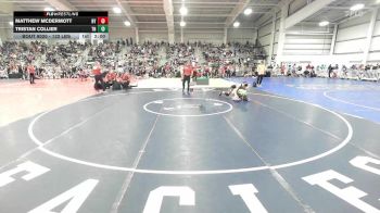132 lbs Quarterfinal - Matthew McDermott, NY vs Tristan Collier, TN