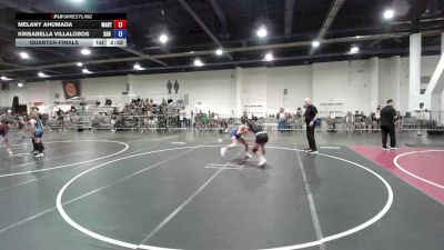 109 lbs Quarterfinal - Melany Ahumada, Mantanona TC vs Krisabella Villalobos, San Diego Move