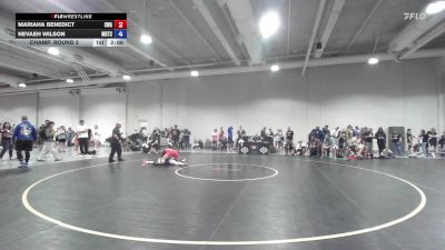 Champ. Round 2 - Mariaha Benedict, Sebolt Wrestling Academy vs Nevaeh Wilson, Midwest Regional Training Center