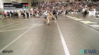 80 lbs Quarterfinal - Jayden Ortiz, Coweta Tiger Wrestling vs Maddix Spencer, Keystone Kids Wrestling Club