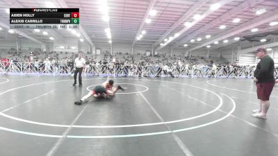160 lbs Rr Rnd 2 - Aiden Holly, CentralMD Red vs Alexis Carrillo, Triumph Blue