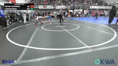 85 lbs Quarterfinal - Ezekiel Mashburn, Collinsville Cardinal Youth Wrestling vs Carsten Reiss, Keystone Kids Wrestling Club