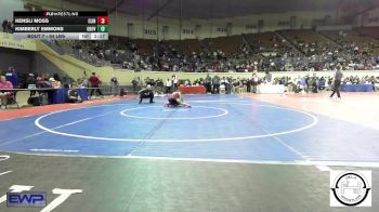 84 lbs Round Of 16 - Kensli Moss, Clinton, Ok vs Kimberly Emmons, Grove Takedown Club