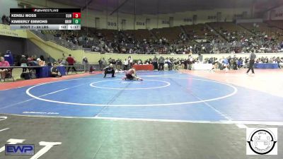 84 lbs Round Of 16 - Kensli Moss, Clinton, Ok vs Kimberly Emmons, Grove Takedown Club