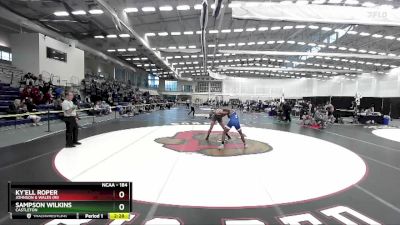 184 lbs Quarterfinal - Sampson Wilkins, Castleton vs Ky`ell Roper, Johnson & Wales (RI)