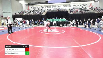 170 lbs Quarterfinal - Jacy Bramblett, Georgia vs Gabriel Papadatos, Brookwood Bronco Youth Wrestling Club