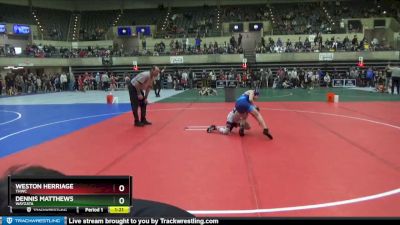 75 lbs Round 1 - Dennis Matthews, Wayzata vs Weston Herriage, THWC