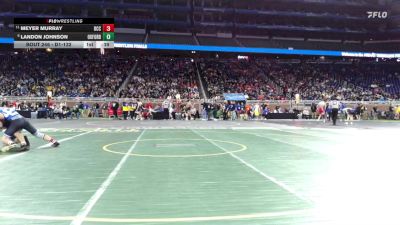 D1-132 lbs Cons. Round 2 - Meyer Murray, Detroit Catholic Central vs Landon Johnson, Oxford