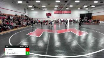 157 lbs Quarterfinal - Raymond Aranda Iii, Midland (Neb.) vs Luke Ebers, Maryville University