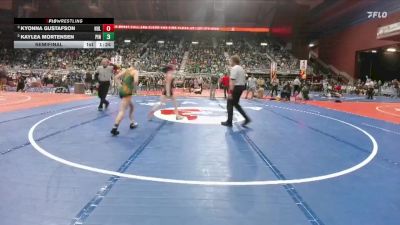 110 lbs Semifinal - Kyonna Gustafson, Hulett vs Kaylea Mortensen, Pinedale