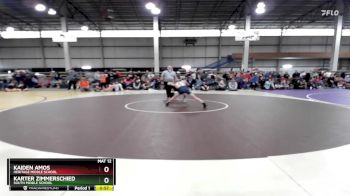 75 lbs Cons. Round 2 - Kaiden Amos, Heritage Middle School vs Karter Zimmerschied, South Middle School