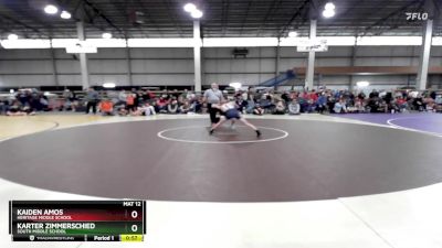 75 lbs Cons. Round 2 - Kaiden Amos, Heritage Middle School vs Karter Zimmerschied, South Middle School