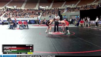 D4-215 lbs Cons. Round 1 - Michael Probst, Seton Catholic vs Jackson Greer, St. Johns