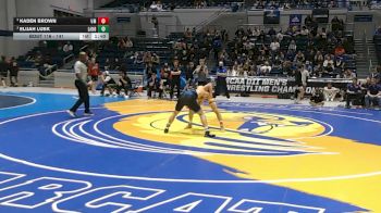 141 lbs Semifinal - Kaden Brown, Montevallo vs Elijah Lusk, Lander