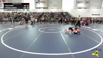 102 lbs 5th Place Match - Cole Davey, B2 Wrestling Academy vs Steven Alberts, Bethlehem Eagles Wrestling Club