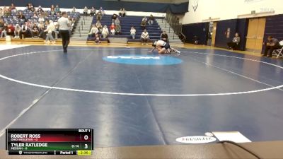 125 lbs Finals (2 Team) - Tyler Ratledge, Messiah vs Robert Ross, Ohio Wesleyan