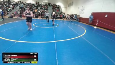 285 lbs Champ. Round 2 - Jake Harmon, Sheridan vs Ayden Cooley, Mountain View