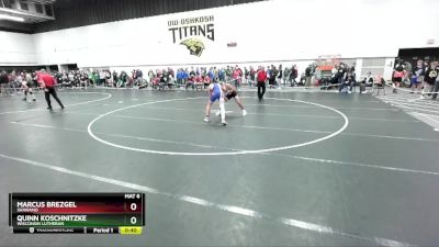 165 lbs Cons. Round 4 - Quinn Koschnitzke, Wisconsin Lutheran vs Marcus Brezgel, Shawano