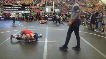 106 lbs Champ. Round 1 - Andrew McDaniel C3, Jackson Middle School vs Aiden Rohrbach, Hilliard Bradley