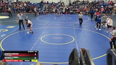 131 lbs Champ. Round 2 - Patrick O`Neill, Orchard Park vs Austin Sukhov, Tonawanda