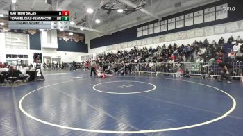 132 lbs Champ. Round 2 - Matthew Salas, Los Alamitos vs Daniel Diaz-Bentancor, Santa Monica