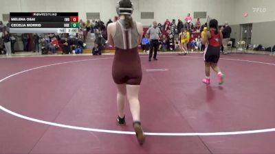 135-138 lbs 1st Place Match - Cecelia Morris, Independence Girls vs Melena Osai, Western Dubuque Girls