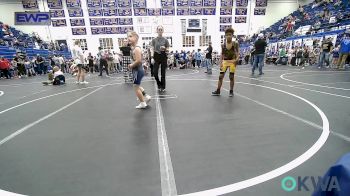 75 lbs Rr Rnd 4 - Paxtyn McGilbert, Midwest City Bombers Youth Wrestling Club vs Jonah Julian, Newcastle Youth Wrestling