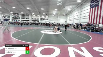 182 lbs Consi Of 8 #1 - Luke Waaben, Lincoln-Sudbury vs Ian Cotter, Newton North