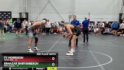 157 lbs Placement (4 Team) - Ernazar Babyshbekov, MPR Eagles vs TY Morrison, TNWC Red