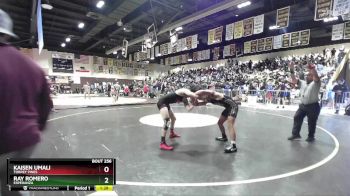 132 lbs Champ. Round 2 - Ray Romero, Esperanza vs Kaisen Umali, Torrey Pines