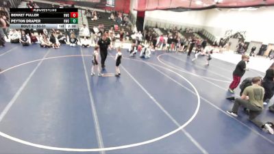 50-51 lbs Round 1 - Peyton Draper, Roy Wrestling Club vs Bekket Fuller, Northside Wrestling Club