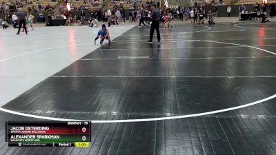 75 lbs Round 5 - Alexander Sparkman, Wildcats Wrestling vs Ronan Bentley, Iron Knights