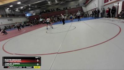 175 lbs Cons. Round 5 - Rustin Bingham, Campo Verde High School vs Carleo Zapata, Spring Valley