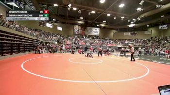 3A 105 lbs Quarterfinal - Joscelyn Weise, Grantsville vs Sierra Monteleone, Canyon View