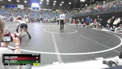 64 lbs Cons. Round 4 - Esau Garcia, U Town Hammers vs Kael Camper, Caney Valley