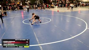 132 lbs Cons. Round 5 - Kaden Kowalek, Kearney Matcats vs Chaz Erickson, Cornerstone Wrestling Club
