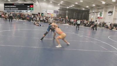 175 lbs Cons. Rd Of 16 - Justin Newell, Shawnee Mission East vs Daniel Marquez, Alpha Wrestling Academy