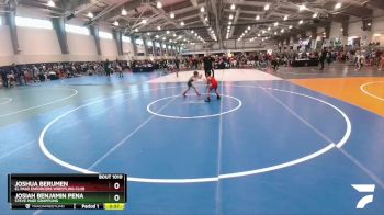55 lbs Champ. Round 1 - Joshua Berumen, El Paso Enforcers Wrestling Club vs Josiah Benjamin Pena, Steve Page Grappling