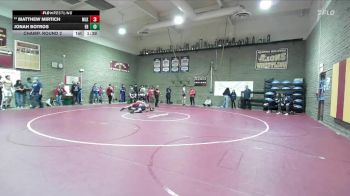 150 lbs Champ. Round 2 - Jonah Botros, Eleanor Roosevelt vs Matthew Mirtich, King, Martin Luther