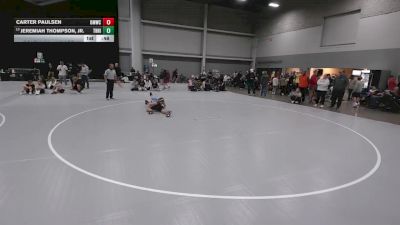 110 lbs Cons. Rd Of 32 - Carter Paulsen, Open Mats Wrestling Club vs Jeremiah Thompson, Jr., The Hideout