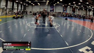 80 lbs Rd# 4- 2:00pm Friday Final Pool - Wyler Allen, Lions Wrestling Academy vs Luke Beck, Gotcha Blue