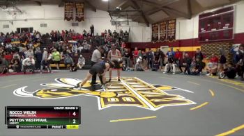 175 lbs Champ. Round 3 - Rocco Welsh, Waynesburg Central vs Peyton Westpfahl, Liberty
