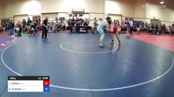 125 kg Round Of 16 - John Wiese, Oklahoma Regional Training Center vs Cameron Groncki, Curby 3 Style Wrestling Club