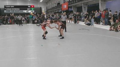 138 lbs Cons. Sub-quarters - Alex Gau, Pinnacle Wrestling School vs Logan Svoboda, NWTC